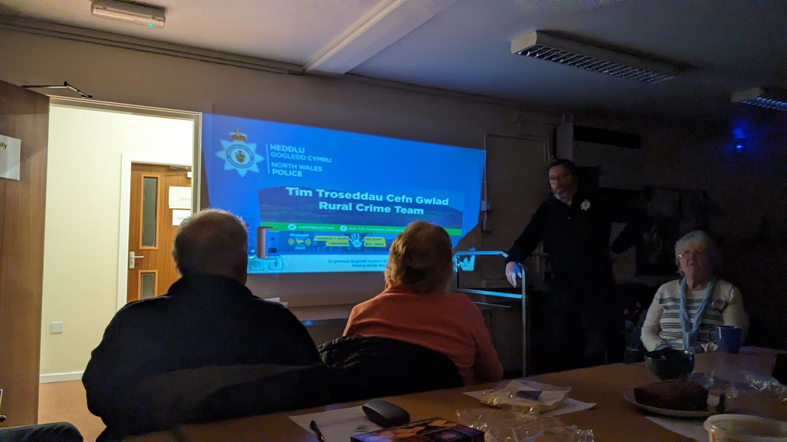 North Wales Police Rural Crime Team Visits Clwyd Badger Group